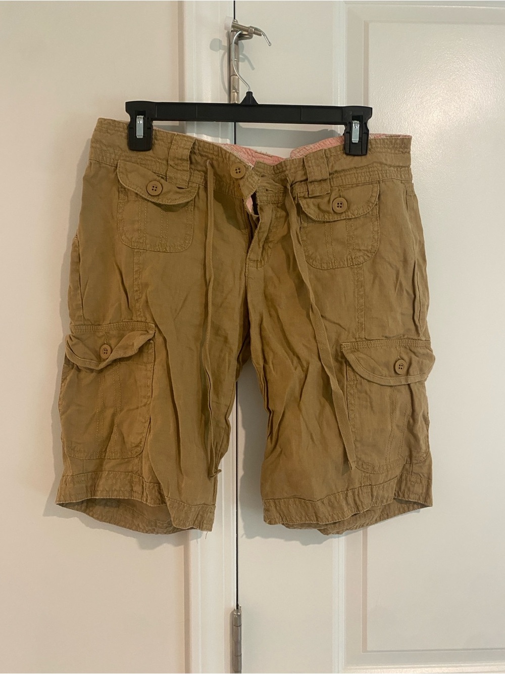 Old Navy Khaki Cargo Shorts with Button-Flap Pockets